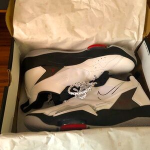 Jordan Zoom 92 White Black Olive / White Gym Red